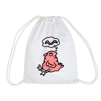 Oiseau faim - Sac de sport léger - blanc - Devant