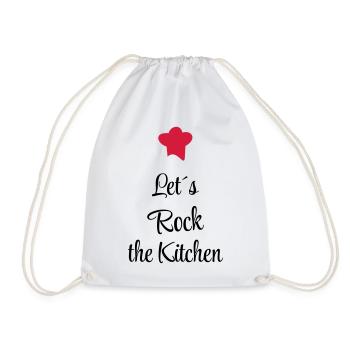 cook - Drawstring Bag - white - Front