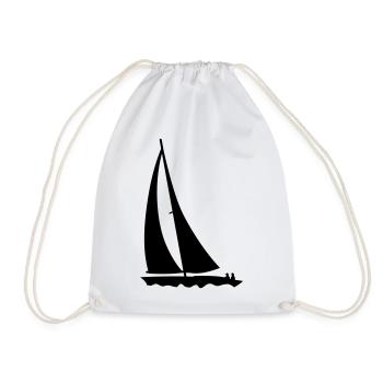 sailing - Drawstring Bag - white - Front