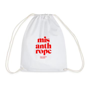 misanthrope : Je ne crois pas aux humains. - Sac de sport léger - blanc - Devant