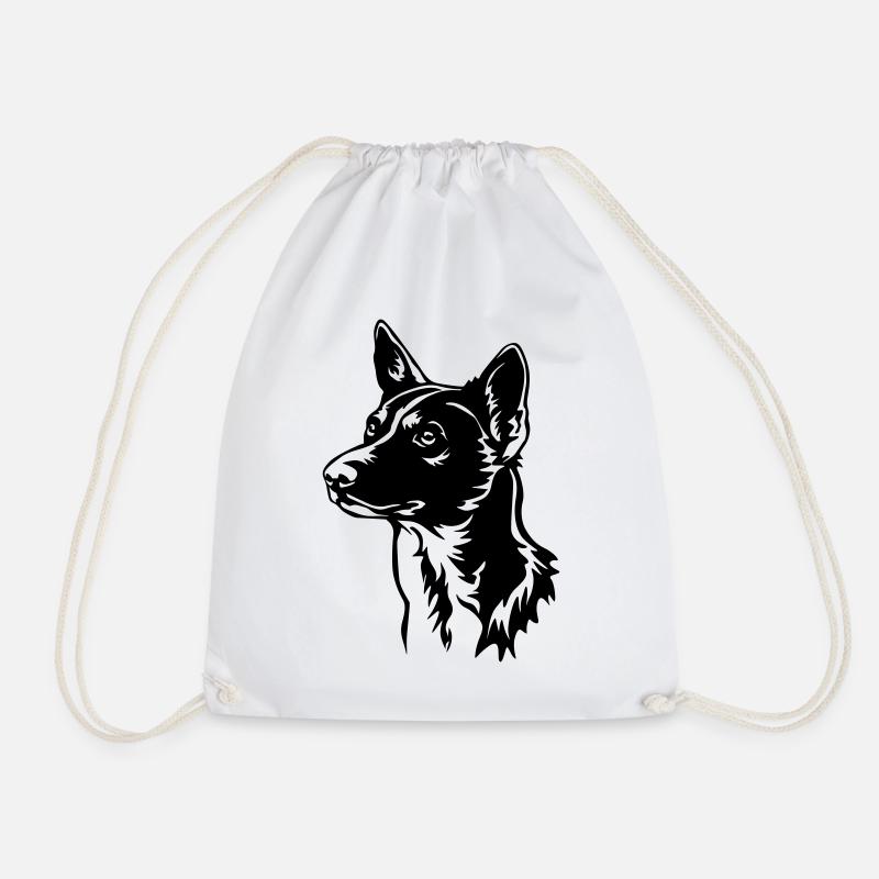 Tête de Basenji - Sac de sport léger - blanc
