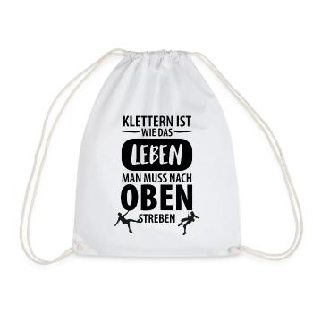 Vintage Bouldern Boulderer Klettern Kletterer - Turnbeutel - Weiß - Vorne