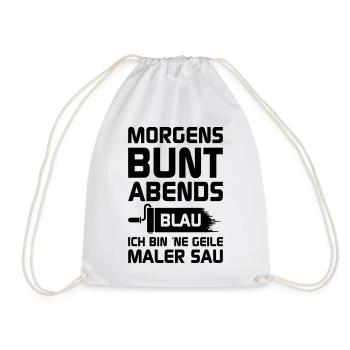 Geile Maler Sau - Turnbeutel - Weiß - Vorne