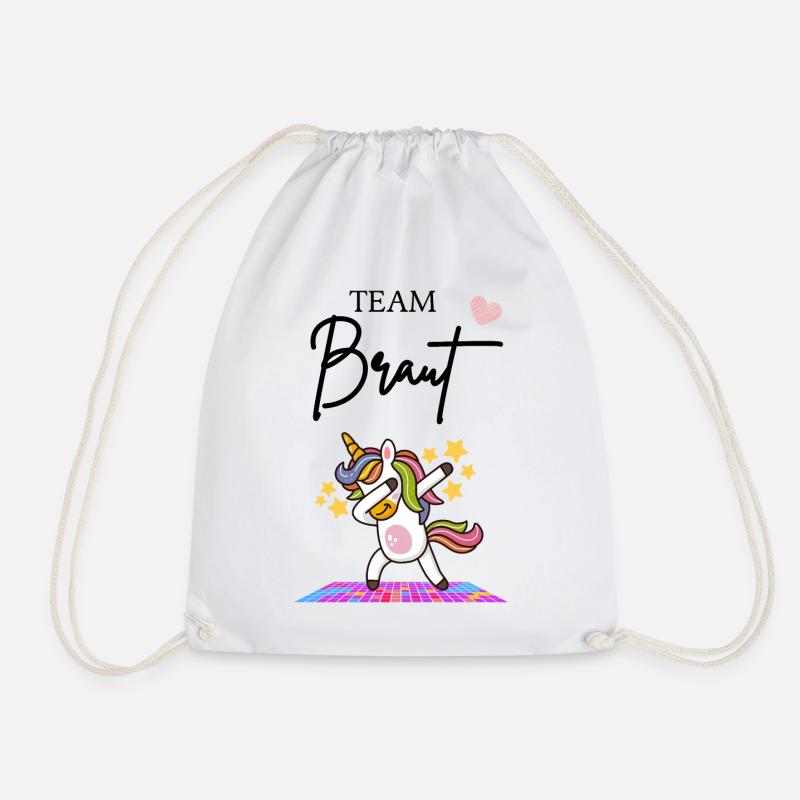 Team Braut - Turnbeutel - Weiß