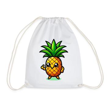 Ananas - Sac de sport léger - blanc - Devant