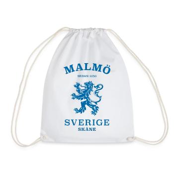 MALMÖ Sverige Sweden - Drawstring Bag - white - Front
