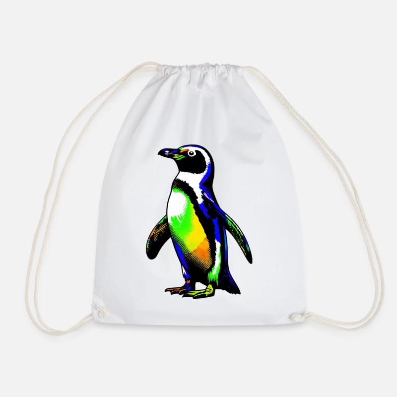 Pinguin - Turnbeutel - Weiß