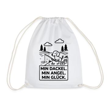 Dackel Angel Glück - Turnbeutel - Weiß - Vorne