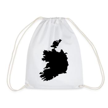 Ireland - Drawstring Bag - white - Front