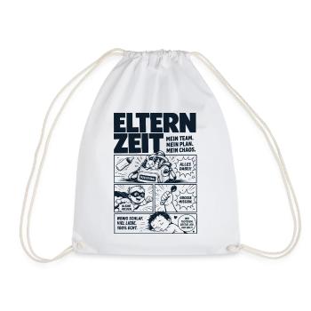 Elternzeit Mein Team Mein Plan Mein Chaos - Turnbeutel - Weiß - Vorne