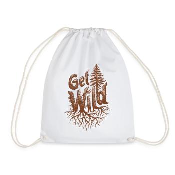 Outdoor Adventure - Get Wild - Drawstring Bag - white - Front