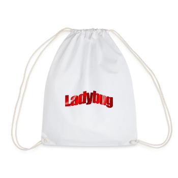 Dezentes Logo Ladybug  - Turnbeutel - Weiß - Vorne