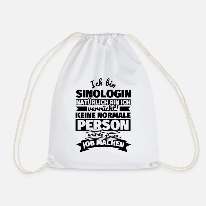 Sinologin Geschenke - Turnbeutel - Weiß