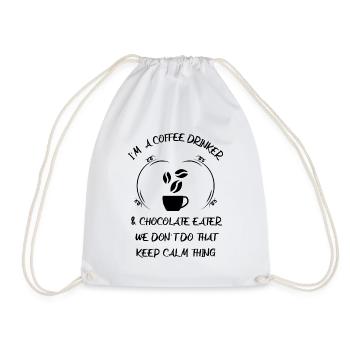 Café, expresso, café et chocolat - Sac de sport léger - blanc - Devant