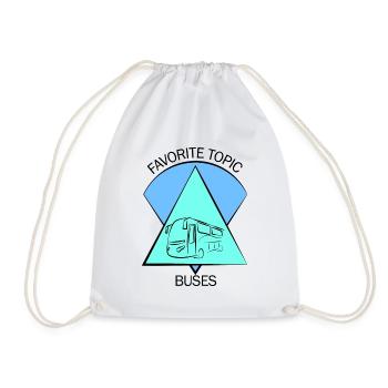 Bus Bus Driver School Bus Bus Bus Bus Driver - Drawstring Bag - white - Front
