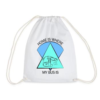 Bus Bus Driver School Bus Bus Bus Bus Driver - Drawstring Bag - white - Front