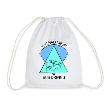 Bus Bus Driver School Bus Bus Bus Bus Driver - Drawstring Bag - white - Front