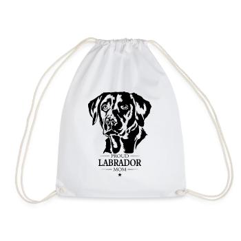 Labrador Mom Hunde Hund Labbi Wilsigns - Turnbeutel - Weiß - Vorne