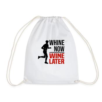 Marathon Läufer Laufsport Halbmarathon Wein - Turnbeutel - Weiß - Vorne