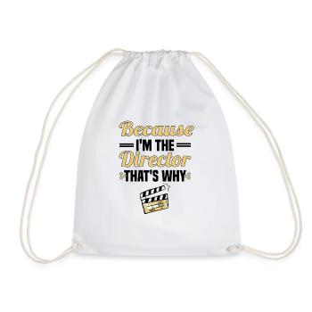 Director Filmmaker Feature Film Film - Drawstring Bag - white - Front
