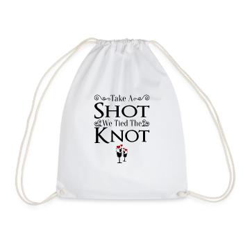 JGA Wedding Marriage Jungesellenabschied Party - Drawstring Bag - white - Front