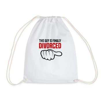 Divorce Separation Marriage Ex Divorce Party - Drawstring Bag - white - Front