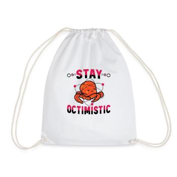 Octopus Octopus Sea Tentacle Octopus Octopus Octopus - Drawstring Bag - white - Front