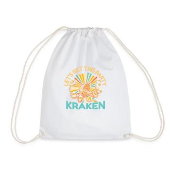 Octopus Octopus Sea Tentacle Octopus Octopus Octopus - Drawstring Bag - white - Front