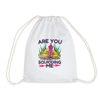 Octopus Octopus Sea Tentacle Octopus Octopus Octopus - Drawstring Bag - white - Front