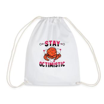 Octopus Octopus Sea Tentacle Octopus Octopus Octopus - Drawstring Bag - white - Front