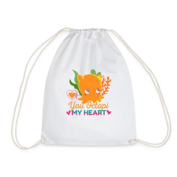 Octopus Octopus Sea Tentacle Octopus Octopus Octopus - Drawstring Bag - white - Front