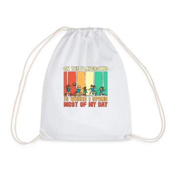 Primary School Teacher Kindergarten Educator - Drawstring Bag - white - Front