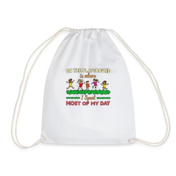 Primary School Teacher Kindergarten Educator - Drawstring Bag - white - Front