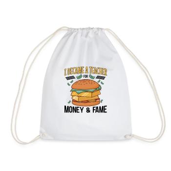 Primary School Teacher Kindergarten Educator - Drawstring Bag - white - Front