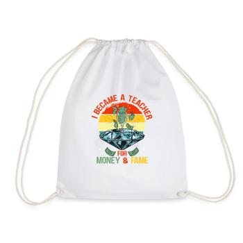 Primary School Teacher Kindergarten Educator - Drawstring Bag - white - Front