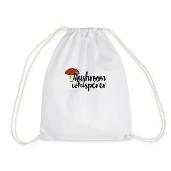 Mushroom Picker Mushroom Mushroom Hunters Mushroom Lovers Mushroom Farm - Drawstring Bag - white - Front