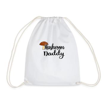 Mushroom picker mushroom mushroom hunter mushroom lover mushroom farm - Drawstring Bag - white - Front