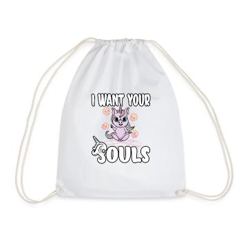 Satan Belzébuth Diable Gothique Pentagramme Mystique - Sac de sport léger - blanc - Devant