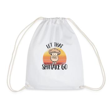 Mushroom picker mushroom mushroom hunter mushroom lover mushroom farm - Drawstring Bag - white - Front