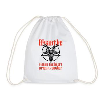 Satan Beelzebub Devil Gothic Pentagram Mystical - Drawstring Bag - white - Front