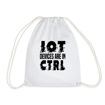 Internet Of Things IOT Programmer Admin IT - Drawstring Bag - white - Front