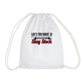Muscel Car V8 Turbocompresseur Tuning Racing Car - Sac de sport léger - blanc - Devant