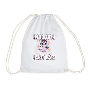 Satan Beelzebub Devil Gothic Pentagram Mystical - Drawstring Bag - white - Front