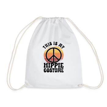 Hippie Peace Sign Peace Flowers Flower Child - Sac de sport léger - blanc - Devant