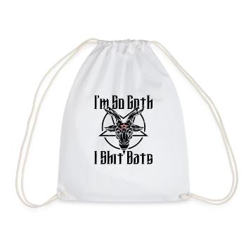 Satan Beelzebub Devil Gothic Pentagram Mystical - Drawstring Bag - white - Front