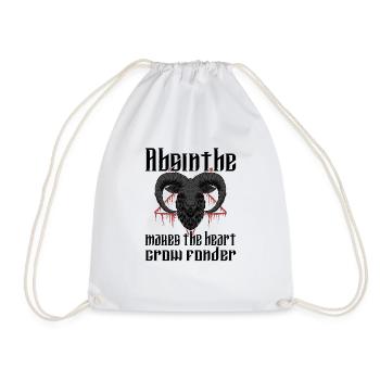 Satan Beelzebub Devil Gothic Pentagram Mystical - Drawstring Bag - white - Front