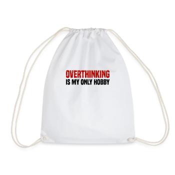 Misanthrope Antisocial Introvert - Drawstring Bag - white - Front