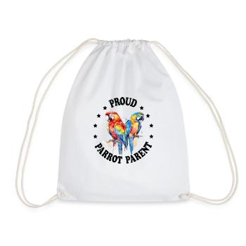 Perruche Perruche Oiseau Perruche Propriétaire - Sac de sport léger - blanc - Devant
