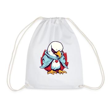 Chicken Vampire - Drawstring Bag - white - Front