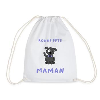 BONNE FÊTE. FÊTE DES MÈRES. FÊTE DES PÈRES. FÊTE - Sac de sport léger - blanc - Devant